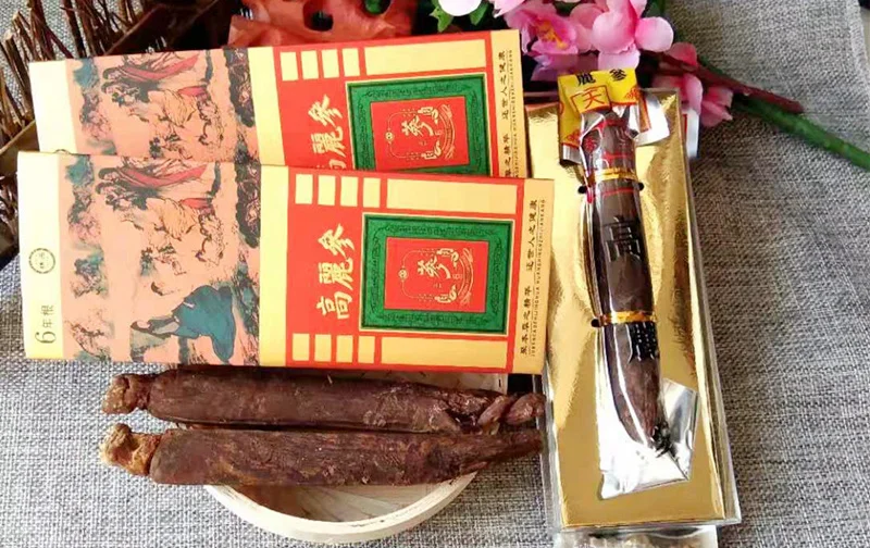Корень красного женьшеня в Корейском стиле 6 лет 150 г. 5 корней снимает усталость