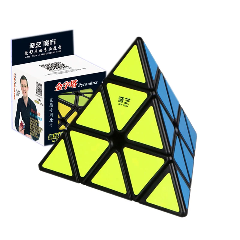 

Qiyi 3*3*3 Pyramid Speed Magic Cube Professional Magic Cubes Puzzles Colorful Educational Cubo Magico Toys For Children