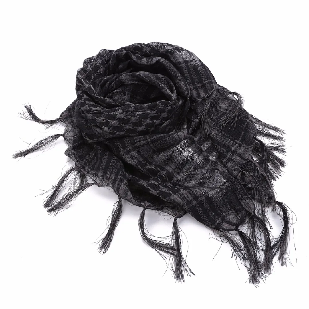 Tactical Unisex Scarf 100x100cm Desert Army Shemagh KeffIyeh Scarf With Tassel Shawl Neck Cover Wraps Plaid Printed Scarf Tactical Unisex Scarf 100x100cm Desert Army Shemagh KeffIyeh Scarf With Tassel Shawl Neck Cover Wraps Plaid Printed Scarf