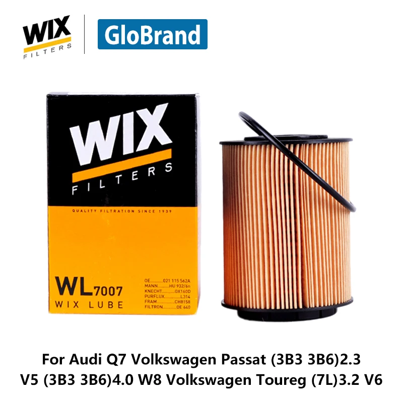 WiX car oil Filter WL7007 for Audi Q7 Volkswagen Passat (3B3 3B6)2.3 V5