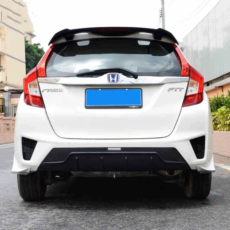 Для Honda JAZZ FIT GK5 2014 2017 задний бампер диффузор бамперы защита для губ