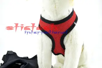 

by dhl 100pcs Adjustable Soft Breathable Dog Harness Nylon Mesh Vest Harness for Dogs Puppy Collar Cat Pet Dog Chest Strap Leash