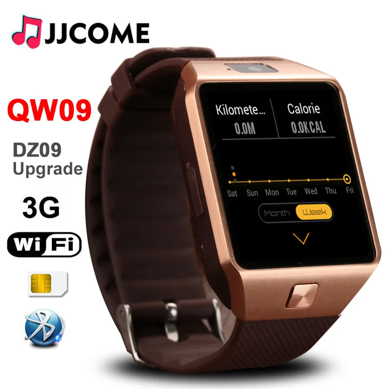 QW09 Bluetooth Смарт часы спортивные DZ09 обновление OLED 3g Wifi 4 Гб rom 512 МБ ram фитнес браслет
