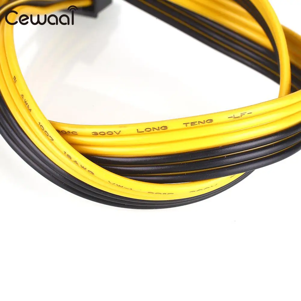 Power Cord Extension Cord Power Extension Cable 6Pin To 6+2 Pin Mining Machine PSU PCI-E