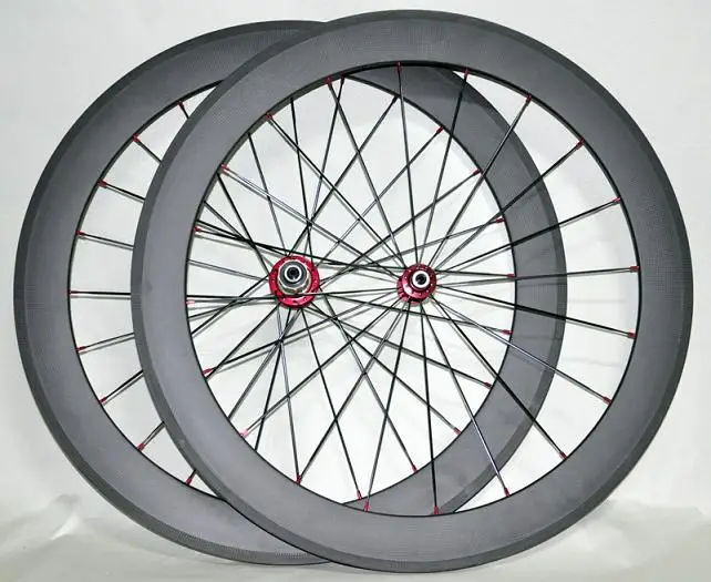 700C New full carbon 56mm clincher road bicycle wheelset UD matt TT