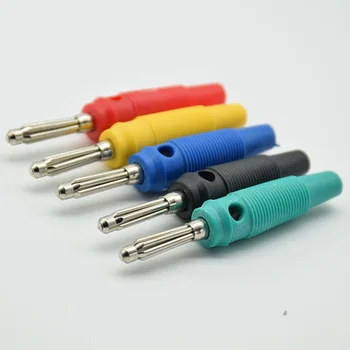 

High Quality 4mm Banana Plug/Banana Plug Pure Copper High Current Seven-pin Plug High Elasticity Weld-free Sound Plug