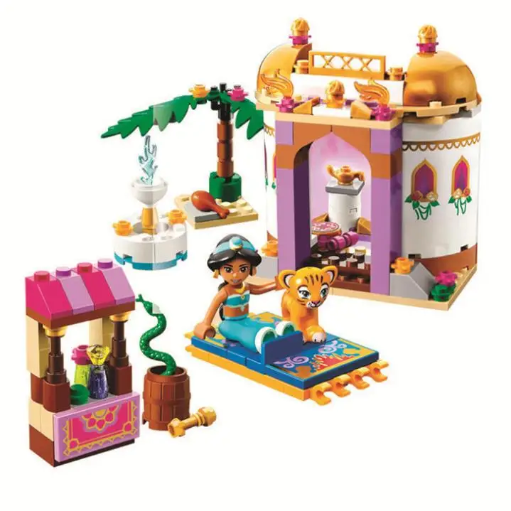 Сказочная принцесса Аладдин дворец Приключения экзотические дворцовые друзья фигурки строительные блоки кирпичи развивающие игрушки для детей