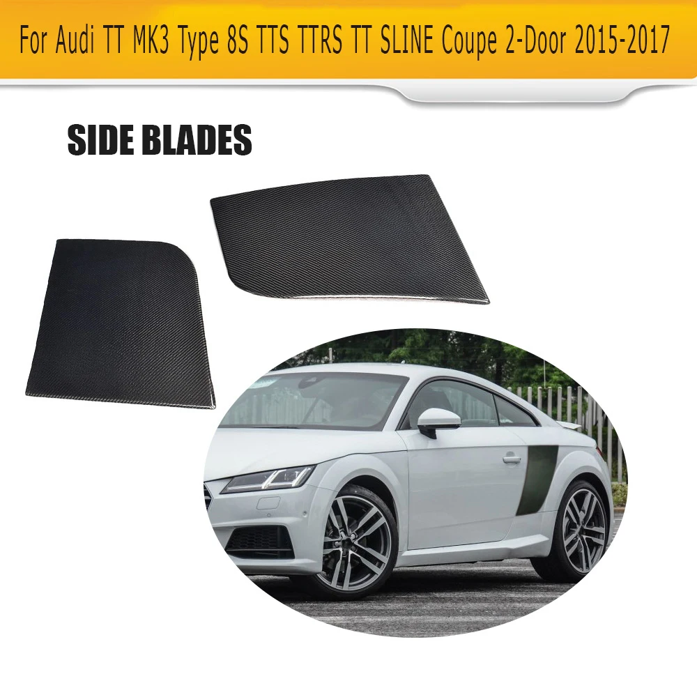 

Carbon Fiber Rear Side Door Fender Guard Boards for Audi TT TTS TT RS S Line MK3 Coupe Convertible 2015 2016 2017 Non 4 Door 2PC