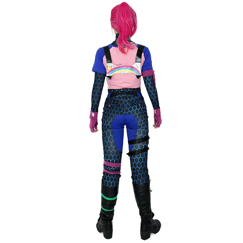 Brite Bomber, радужная лошадь, Zentai, косплей, костюм на Хэллоуин, для женщин, для взрослых, рубашка, брюки