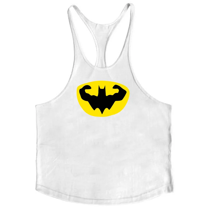 

Brand Gym Clothing Gold Fitness Men Tank Top Batman Mens Bodybuilding Stringers workout Singlet Sleeveless Shirt Running Vest
