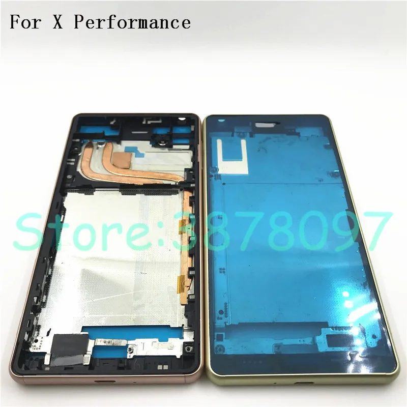 

For Sony Xperia X Performance XP F8131 F8132 Front LCD Middle Frame Bezel Chasis Housing Cover Case+Side Buttons Repair parts