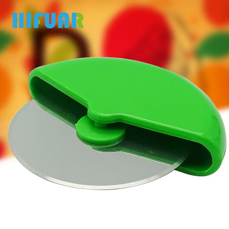 Hifuar 1Pc Stainless Steel Pizza Cutters Round Shaped Pizza Wheels