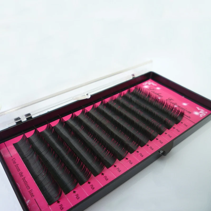 

1Pcs 3D Silk Mink Lashes Mix Tray Semi Permanent Individual Eyelash Extensions