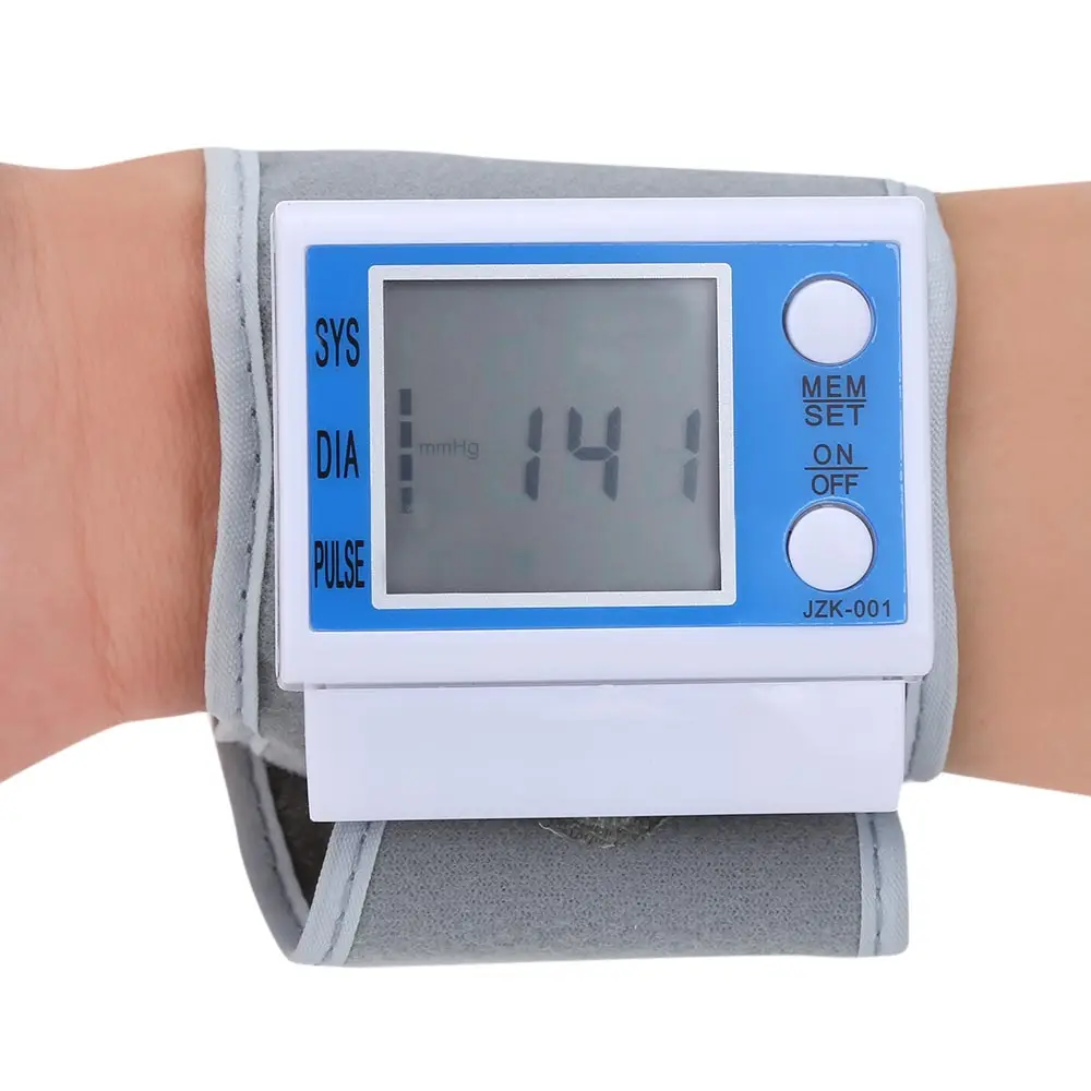 Automatic Digital Wrist Cuff Blood Pressure Monitor Arm Meter Pulse 