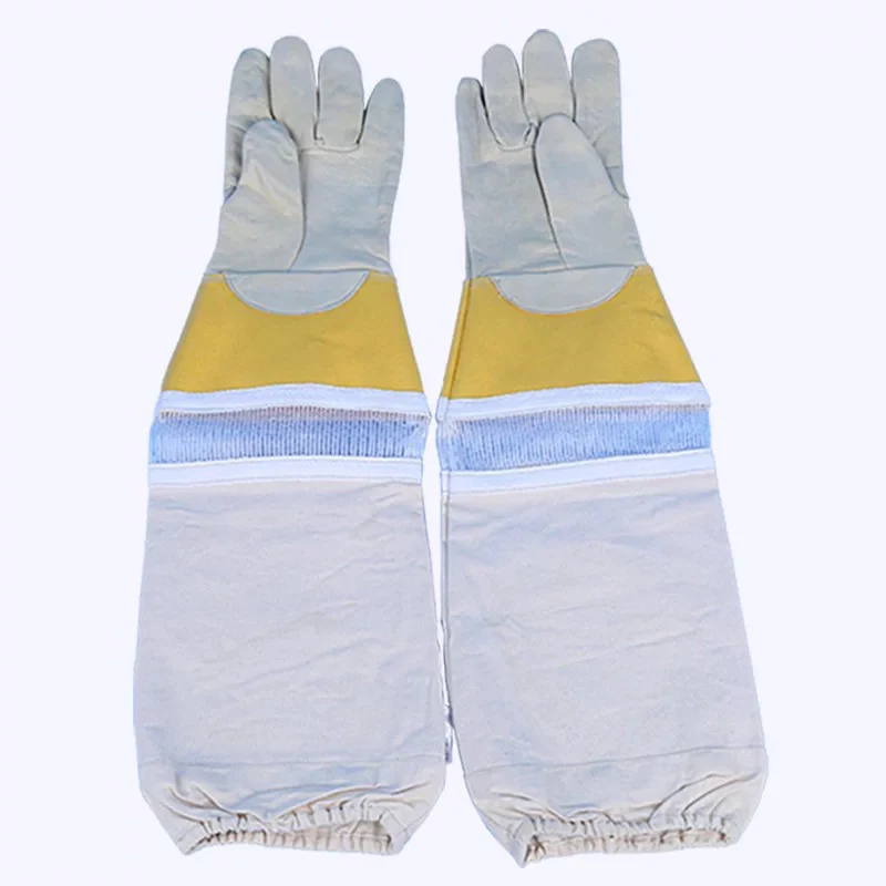 

1 Pair Professional Beekeeping gloves for beekeeping bee Beekeeping Protective Gloves with Vented Long Sleeves Beekeeping Safety
