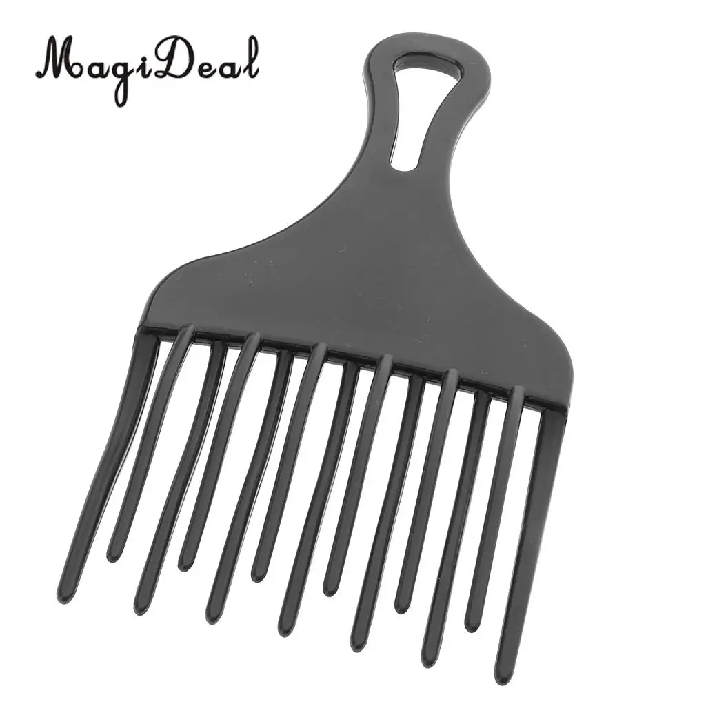 Plastic African American Afro Hair Pick Comb Detangle Wig Braid Lift Hairbrush Black hair combs Hairdressing Styling Tool