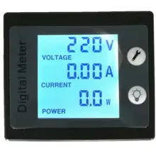 Voltmètre numérique avec écran LCD, 80 à 260V, 100A, Watt, ampèremètre 110V 220V