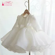 Белые платья подружки невесты, вечерние бальные платья в стиле пиротехники, детские платья с цветами для причастия, платья для выпускного вечера для девочек ZF118