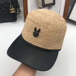 Лафит соломенная шляпа Детская летняя пляжная шляпа прекрасный солнцезащитный крем летом для отдыха Джокер соломенная шляпа утка язык