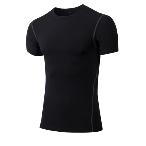 Новинка, Мужская футболка с коротким рукавом, Рашгард, компрессионная, для бега, быстросохнущая, для спортзала, фитнеса, спортивные трико для бега, мужская спортивная одежда - Цвет: Style 14