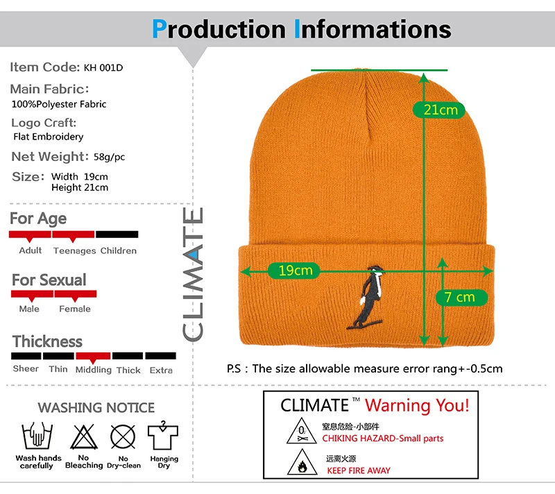 CLIMATE Michael Warm Beanie Hat Hiphop Dancer Men Winter Beanies Skullies Hat Jackson Dance Knitted Hat for Men Women Winter