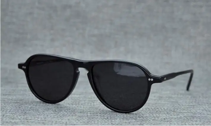 LKK хорошие модные винтажные мужские солнцезащитные очки, женские солнцезащитные очки светильник и удобные солнцезащитные очки - Цвет линз: Черный