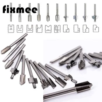 

Fixmee New 10PCS 1/8" 3mm Mini Shank HSS Router Bits Files Fits Dremel Rotary Tool Set