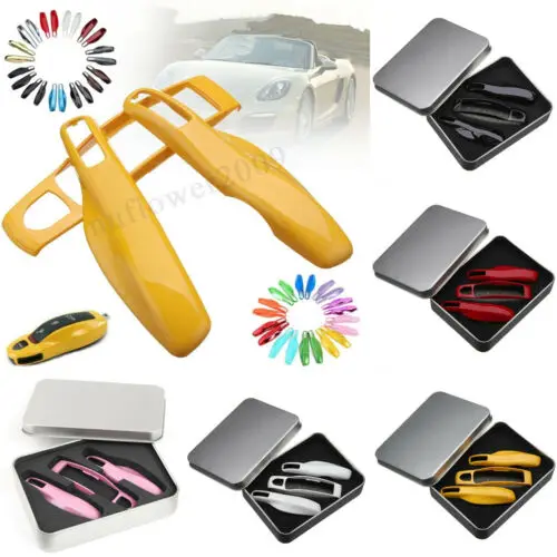 

3PcS Car Remote Key Case Key Shell Covers For Porsche Panamera Carman Macann Bobst Cayenne 911 970 981 991 92A Car Accessories