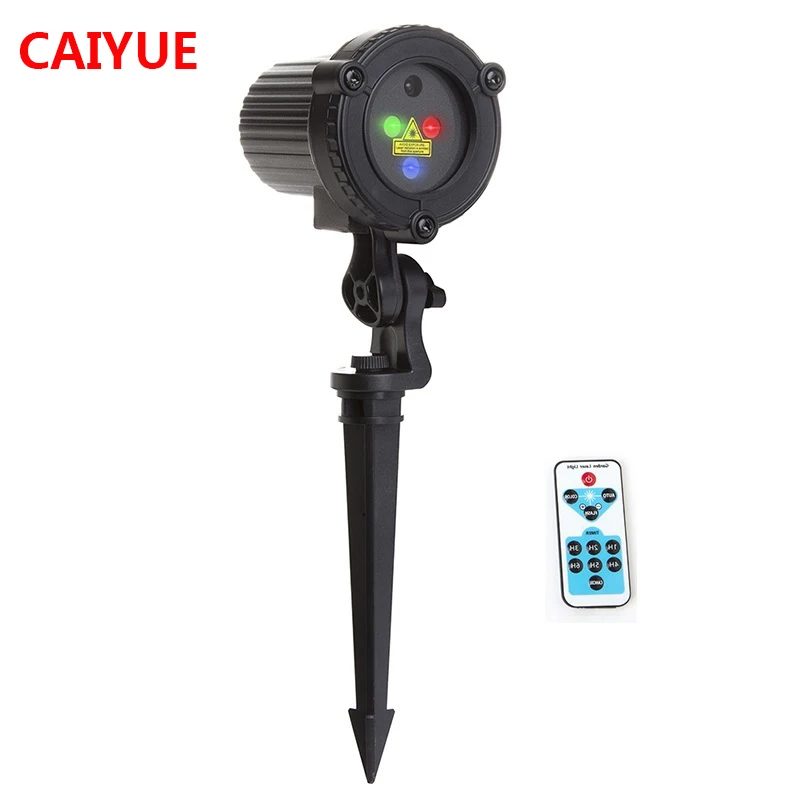 

RGB Christmas Laser Projector Remote Static Star Lights Garden Outdoor Decoration Waterproof Xmas Holiday Shower Lawn Lighting