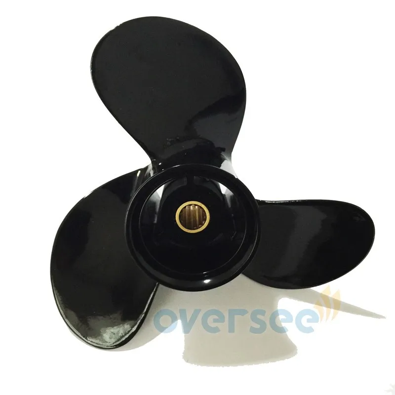 OVERSEE 362-64101-0 Aluminum Propeller 9 1/4x9 For Tohatsu 18HP 15HP Outboard Engine 9-1/4 x 9 