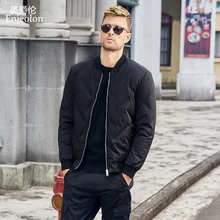 Enjeolon marca espesar invierno abajo chaqueta hombres abajo abrigo para hombres solid escudo 3XL abajo parka masculino YR0129