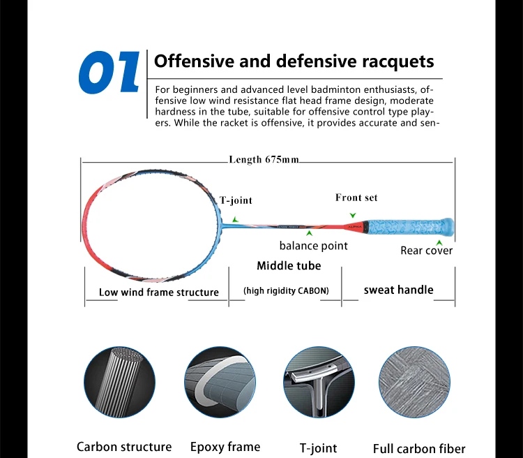 Альфа ракетки для бадминтона, одна ракетка из углеродного волокна, легкая ракетка для бадминтона, высокое качество CP9000