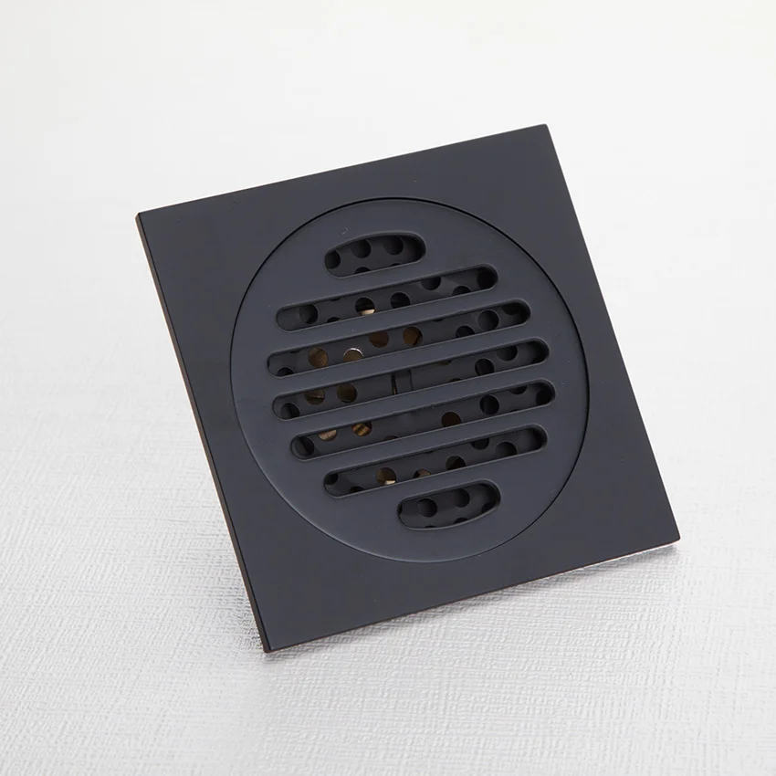

Copper floor drain bathroom large flow deodorant floor drain pest repellent black back to drain