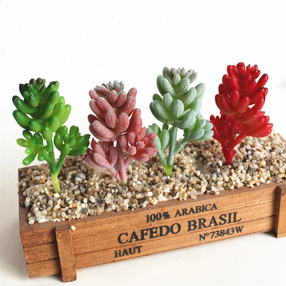 

Artificial Succulent Plants Flower Arrangement Accessories Fake Plants Home Garden Wedding Party Decoration Bonsai