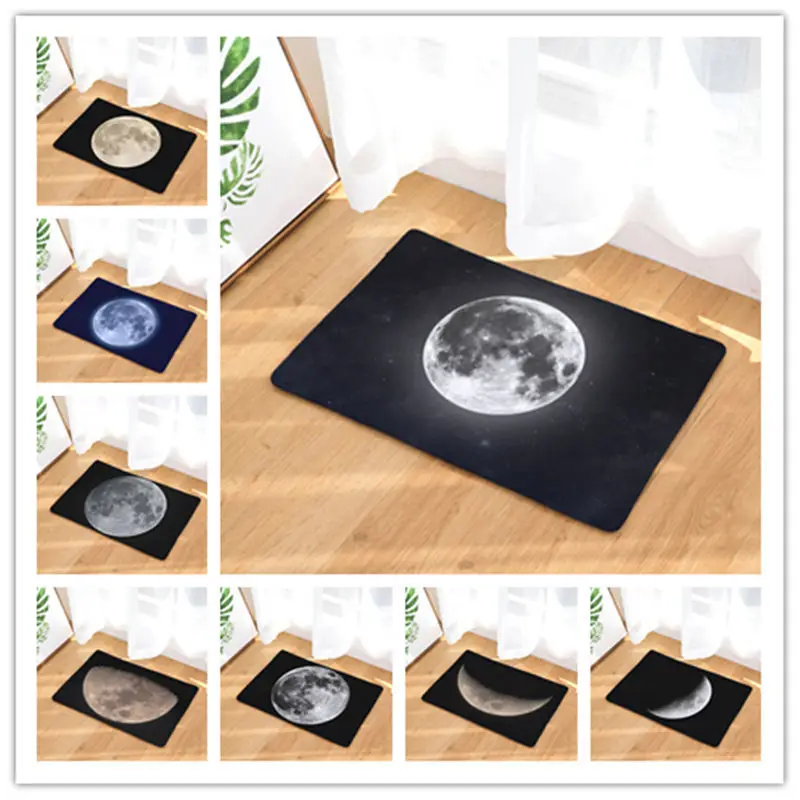 Homing Door Moon Pattern Mats For Entrance Creative Crescent Waterproof Dustproof Bathroom Carpets | Дом и сад