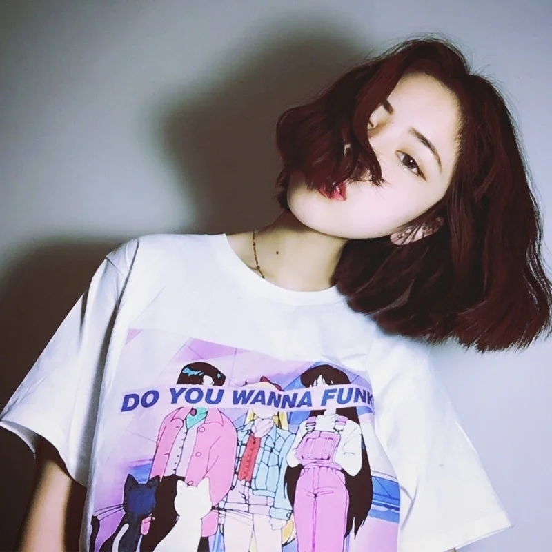 

WOMAN Loose Sailor Moon College Harajuku Style Short Sleeve T-shirt