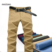 Весенняя мужская одежда мужские прямые мужские тонкие штаны; модные штаны повседневные штаны