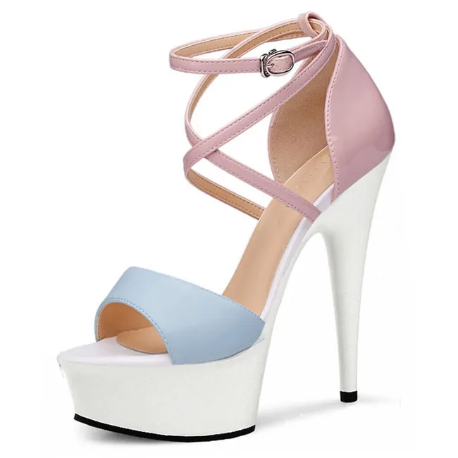 Femmes 15 À Gladiateur Orteils 03 Chaussures Cm 01 Talons Romain Sexy Peep Sandales Hauts rS4vxqwr