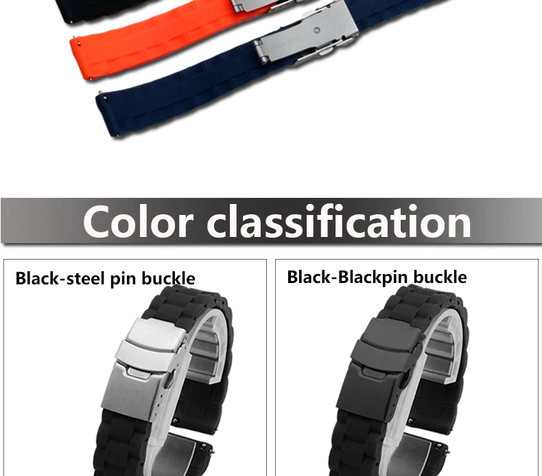 Новое поступление качество силиконовые браслеты для часов orange Черный Браслет fit Huawei Watch 1 2 B2 B3 замена Смарт-браслет