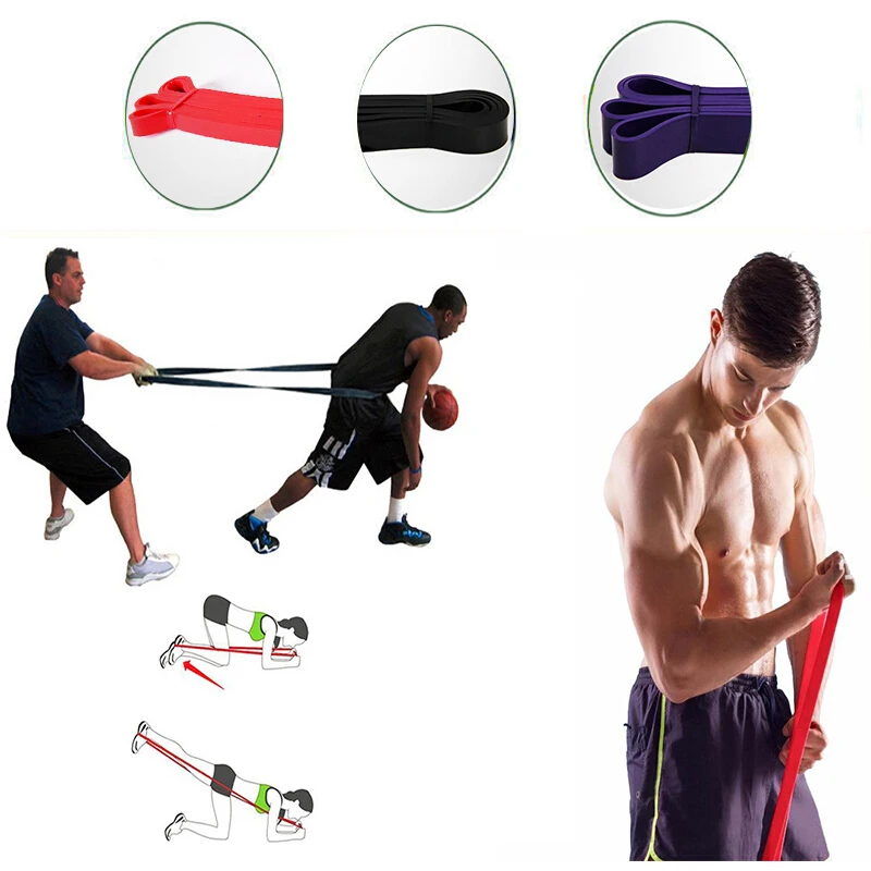 Resistance Band 208cm Fitness Rubber Bands Pilates Yoga Athletic Loop Expander Workout Exercise Sports Equipment Elastic Bands