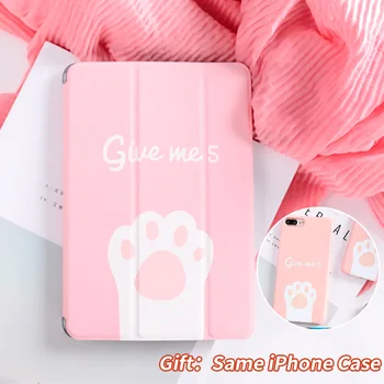 

Cat's paw Magnetic Flip Cover For iPad Pro 9.7" 10.5 12.9 Air Air2 Mini 1 2 3 4 Tablet Case cover for New iPad 9.7inch 2017 2018