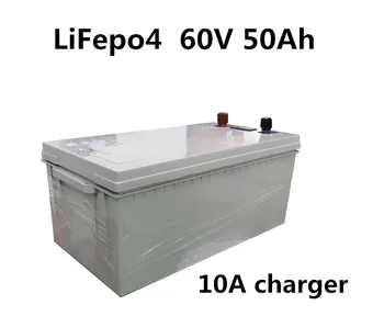 

60V 50Ah LiFePO4 rechargeable battery pack with BMS protection for golf trolley UPS E-grass cutter e-scooter motorbike