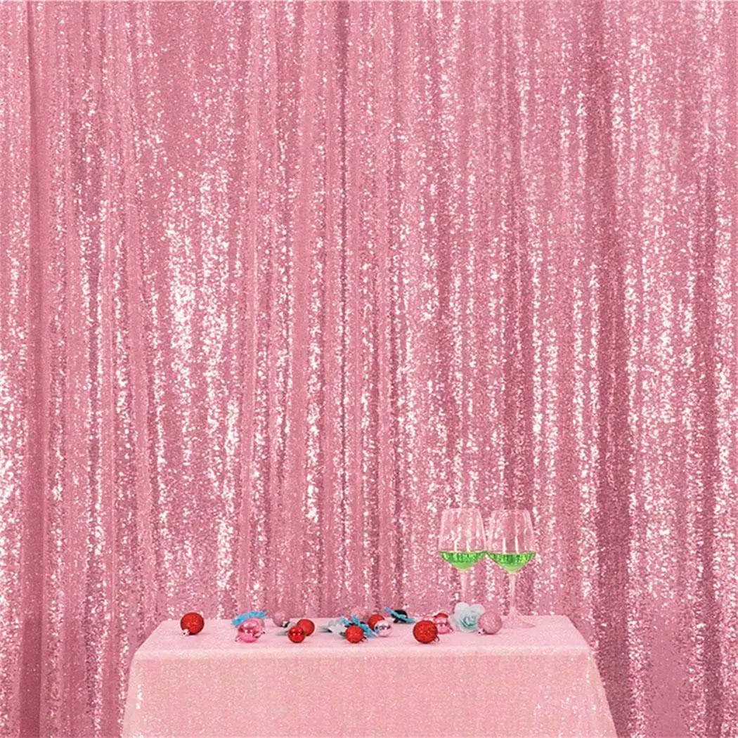 

Home Wedding Holiday Party Decoration Metallic Patchwork Party, Square Sequins Party, Wedding, Curtain