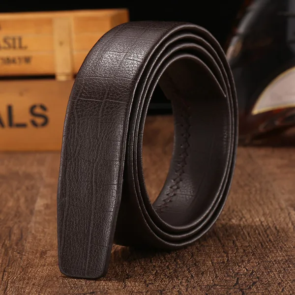 High Quality Mens Leather Belts Without Buckles Automatic Strap Mens ...
