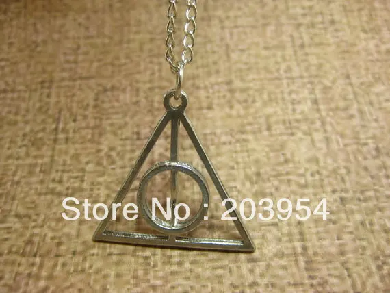 Ожерелье из стали для фильма Deathly Hallows треугольное ожерелье с Тернером времени д