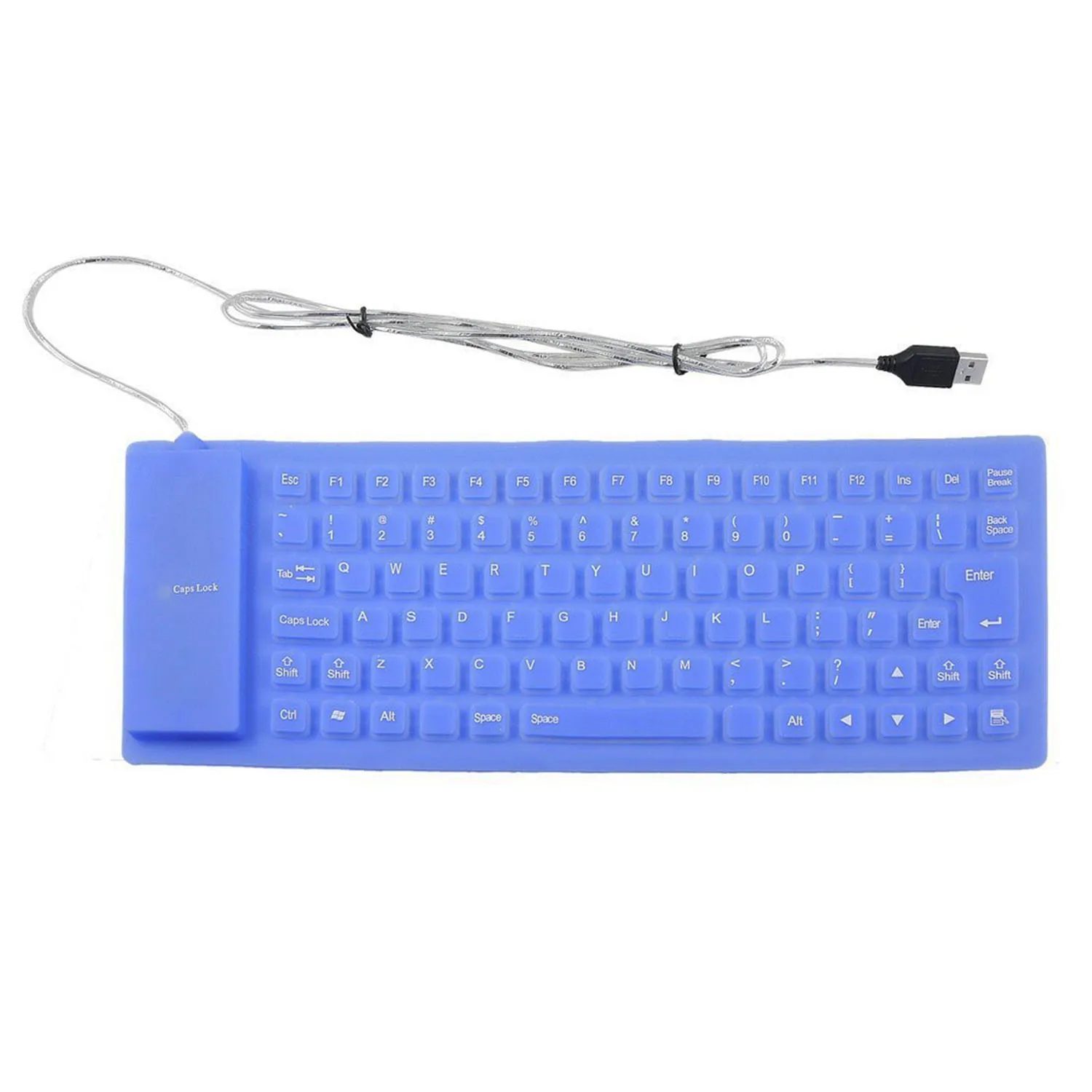 Elisona 85 клавиш USB Проводная силиконовая резиновая Водонепроницаемая портативная