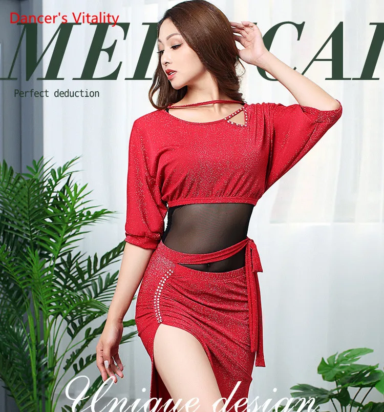 

New Women's Belly Dance Costume Belly Dance Clothes Belly Dance Top + Skirt + Sling 3pcs Clothes For Girl Dance Costume