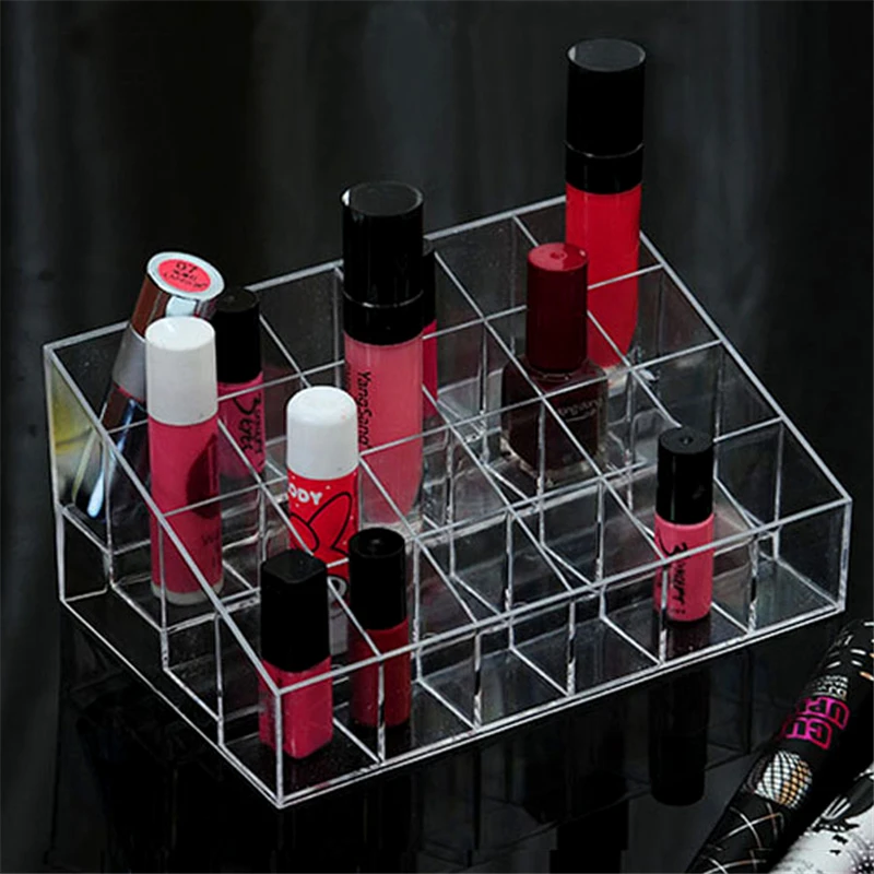Buy 24 Grids Clear Acrylic Lipstick Jewelry Storage