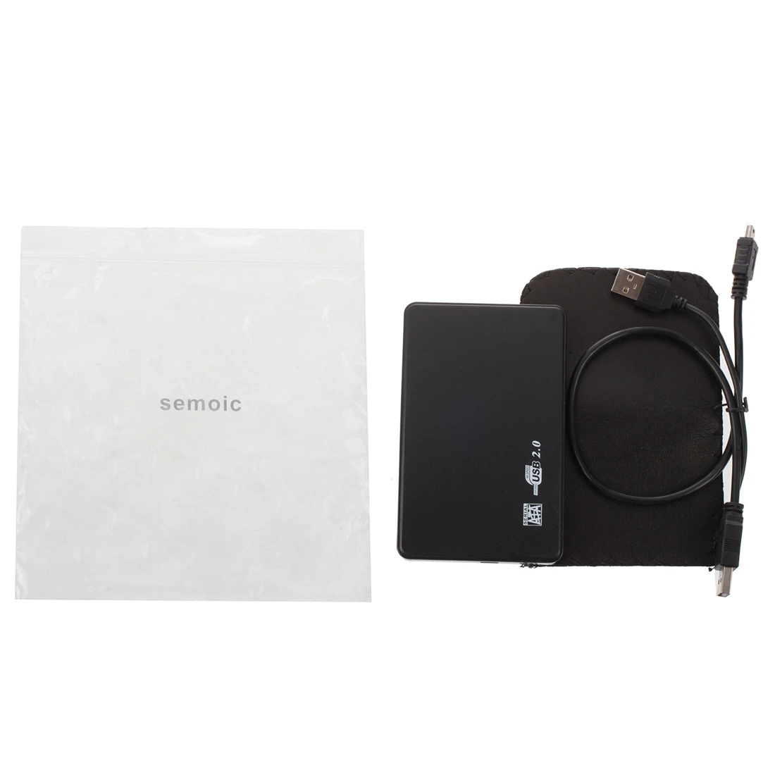 Semoic 2,5 дюйма SATA HDD жесткий диск HD USB 2,0 Тонкий Чехол Коробка внешний диск адаптер+ кабель
