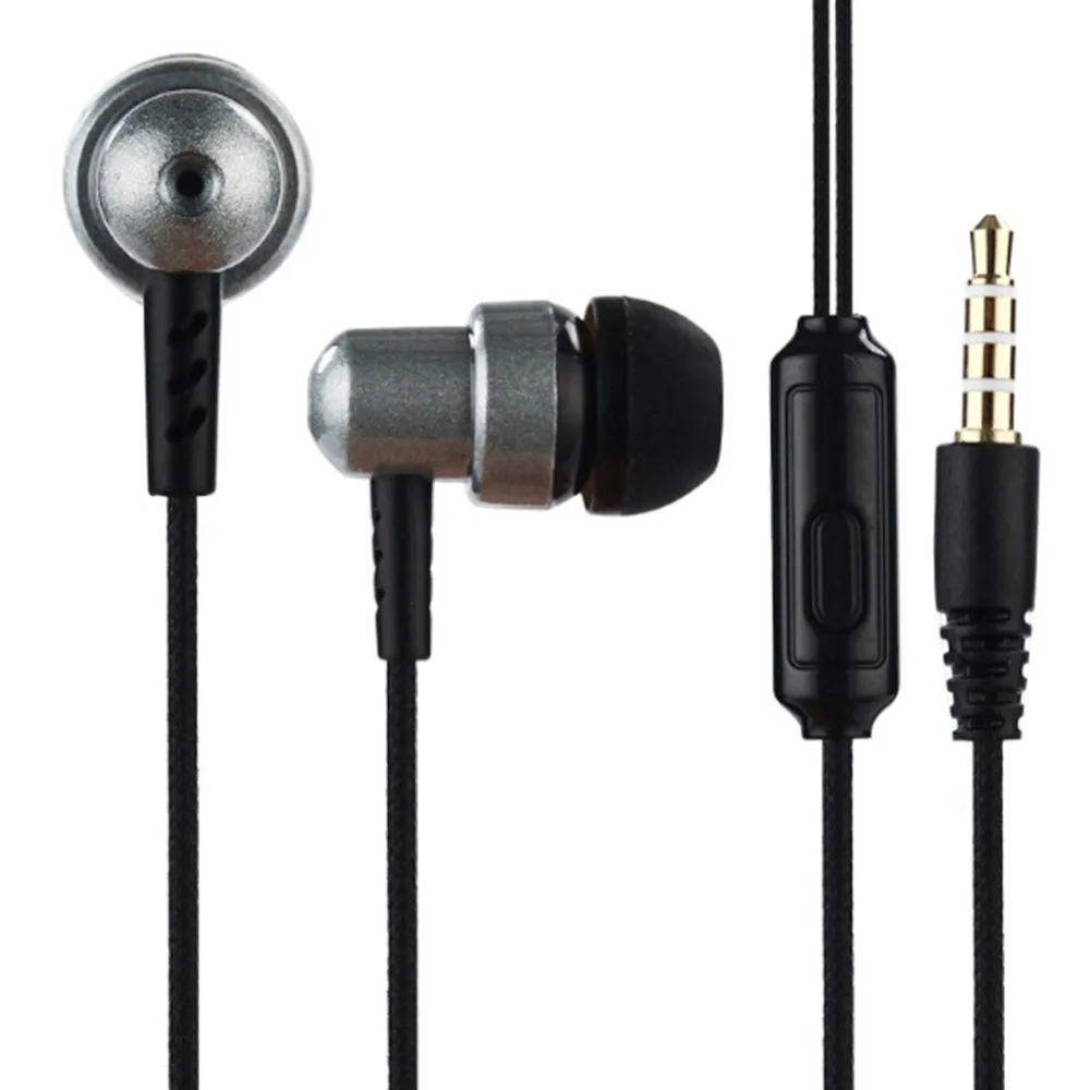 110cm Braided Cloth Wired Headphones Sub woofer Headset music 3.5mm